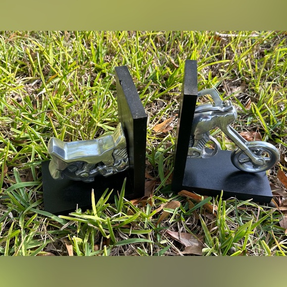 Motorcycle Bookends - Picture 3 of 4